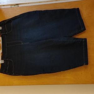 Plus size (20) Long Denim Shorts